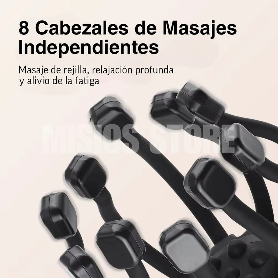 MASAJEADOR DE 8 PUNTOS RECARGABLE + PARCHES DESINTOXICANTES